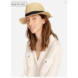 J. Crew packable straw hat - NWOT